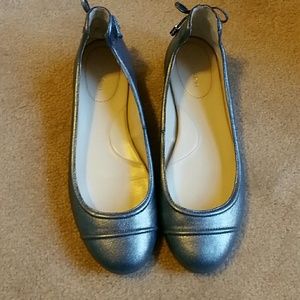 Calvin Klein Ballet Flats, Gunmetal